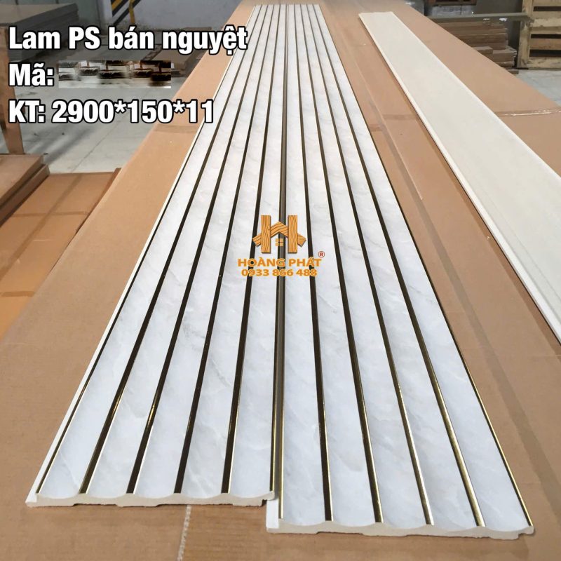 [NEW 2026] Tấm Ốp Lam Sóng Bán Nguyệt Sọc Vàng