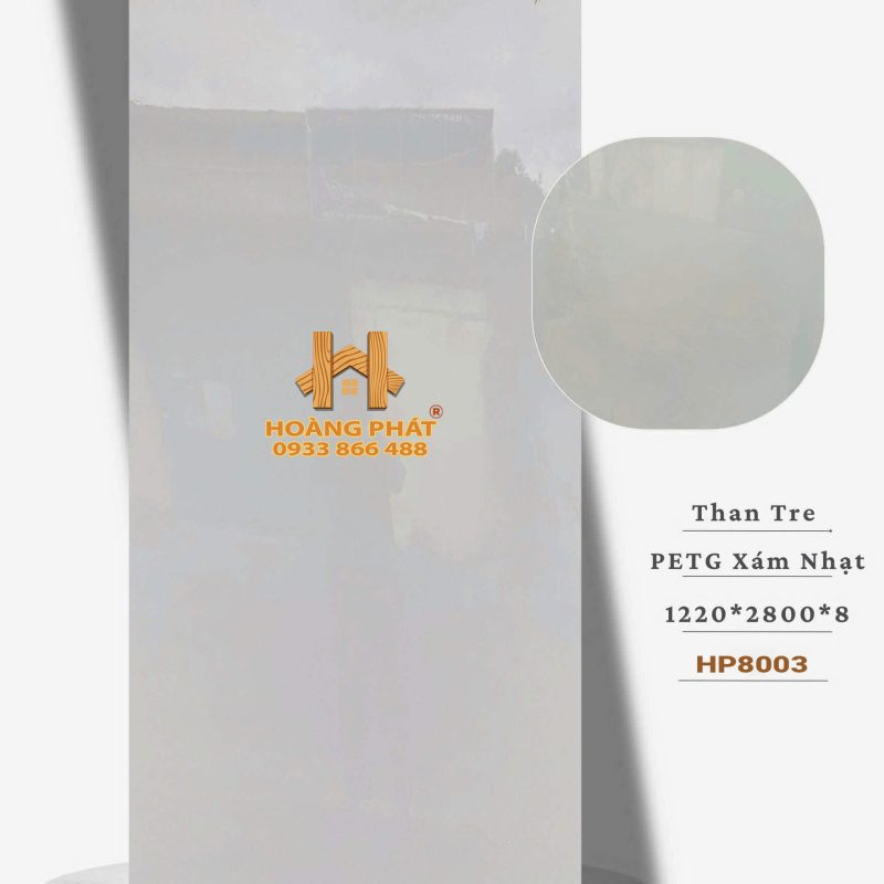 Tấm Ốp Than Tre Pet Bóng Đơn Sắc HP8003