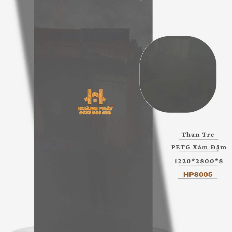 Tấm Ốp Than Tre Pet Bóng Đơn Sắc HP8005