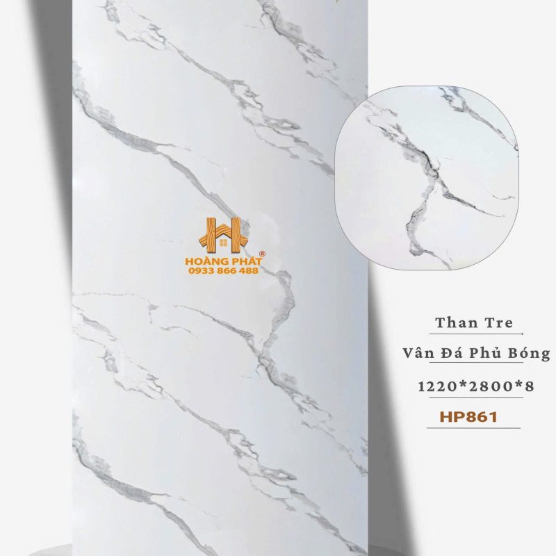 Tấm Ốp Than Tre Vân Đá Phủ Bóng HP861