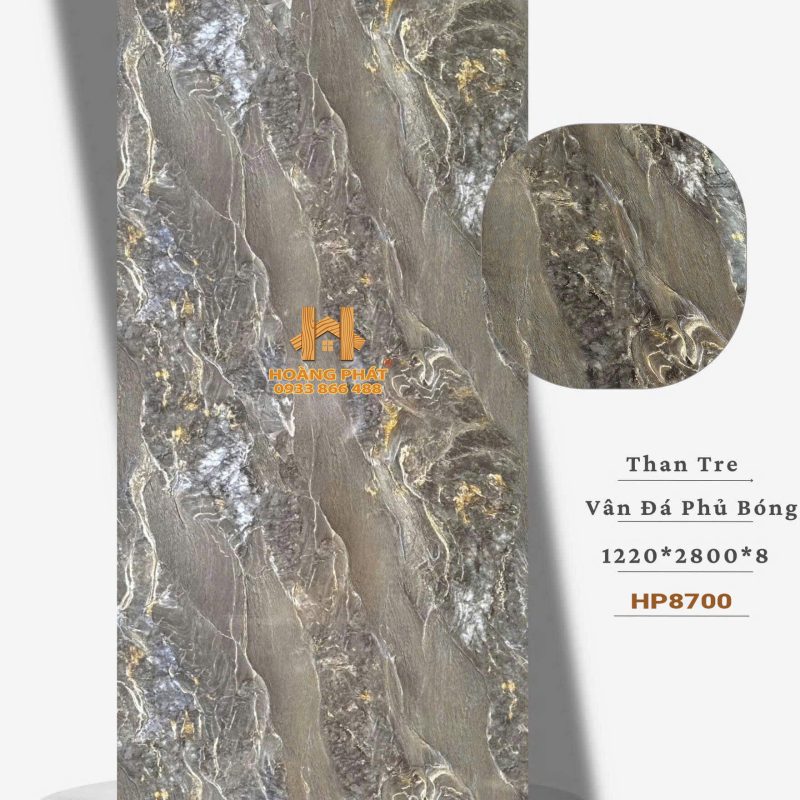 Tấm Ốp Than Tre Vân Đá Phủ Bóng HP8700