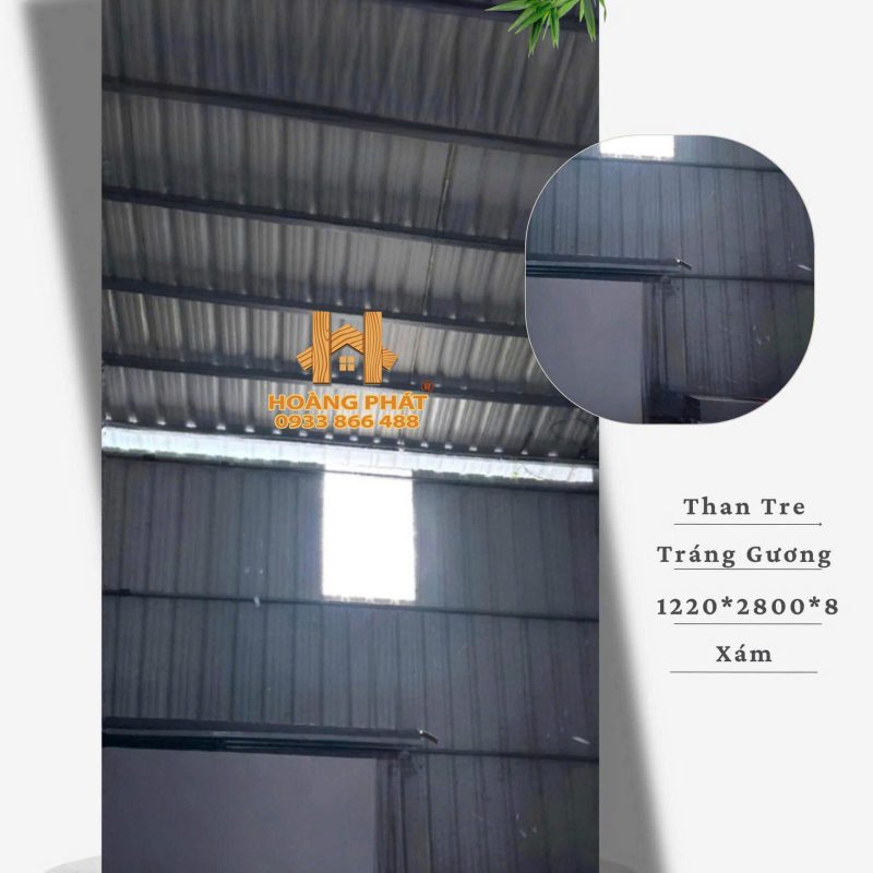 Tấm Ốp Than Tre Bóng Gương Xám