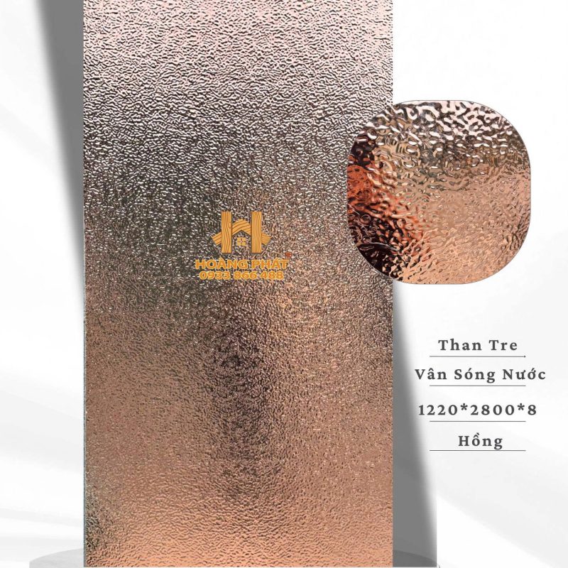 Tấm Ốp Than Tre Sóng Nước Hồng