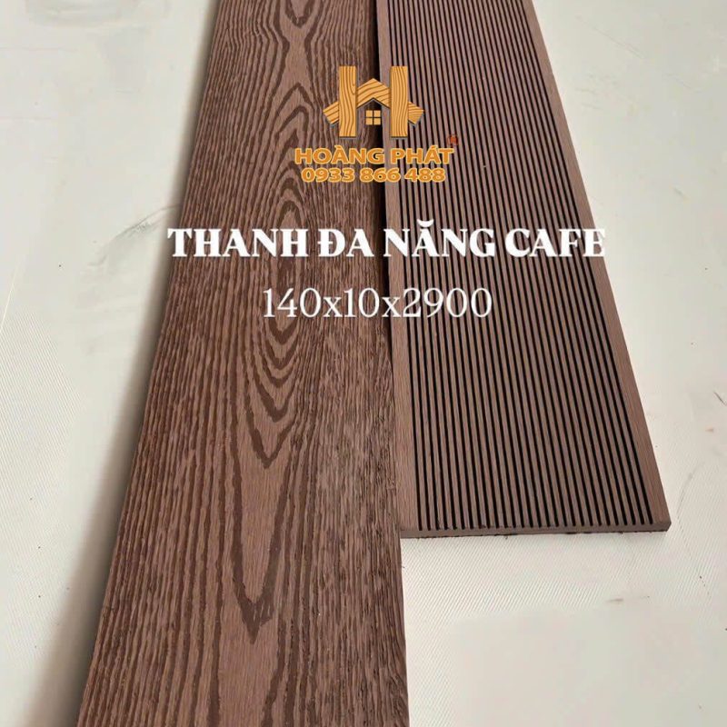 Thanh Đa Năng Gỗ Nhựa Bản Lớn Cafe