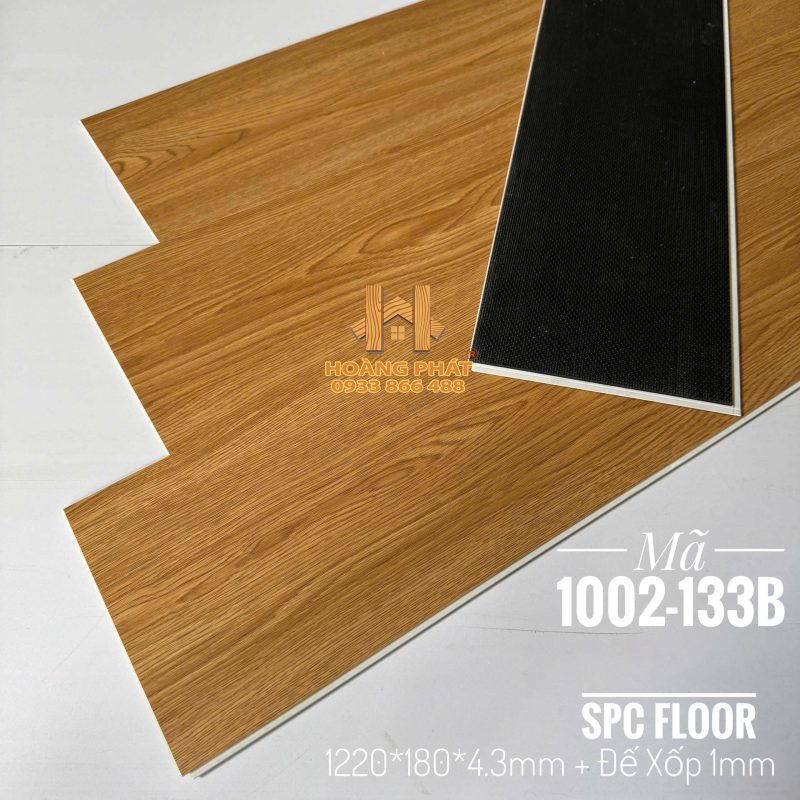 Sàn Nhựa Hèm Khóa Đế Cao Su 5.3mm 1002-133B