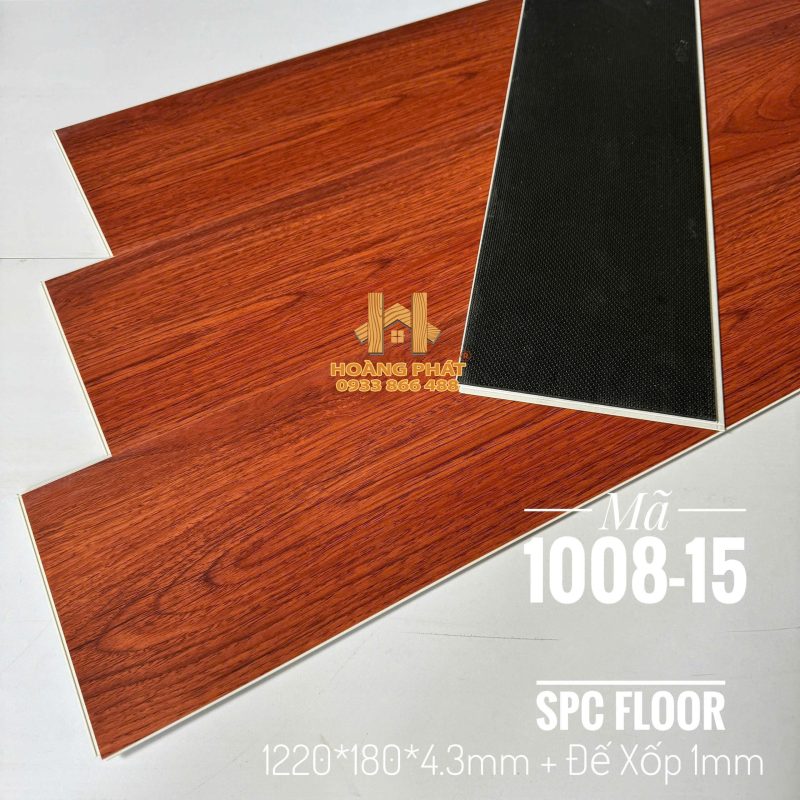 Sàn Nhựa Hèm Khóa Đế Cao Su 5.3mm 1008-15