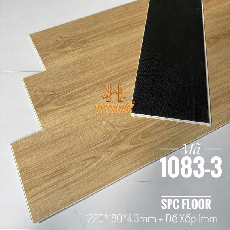 Sàn Nhựa Hèm Khóa Đế Cao Su 5.3mm 1083-3