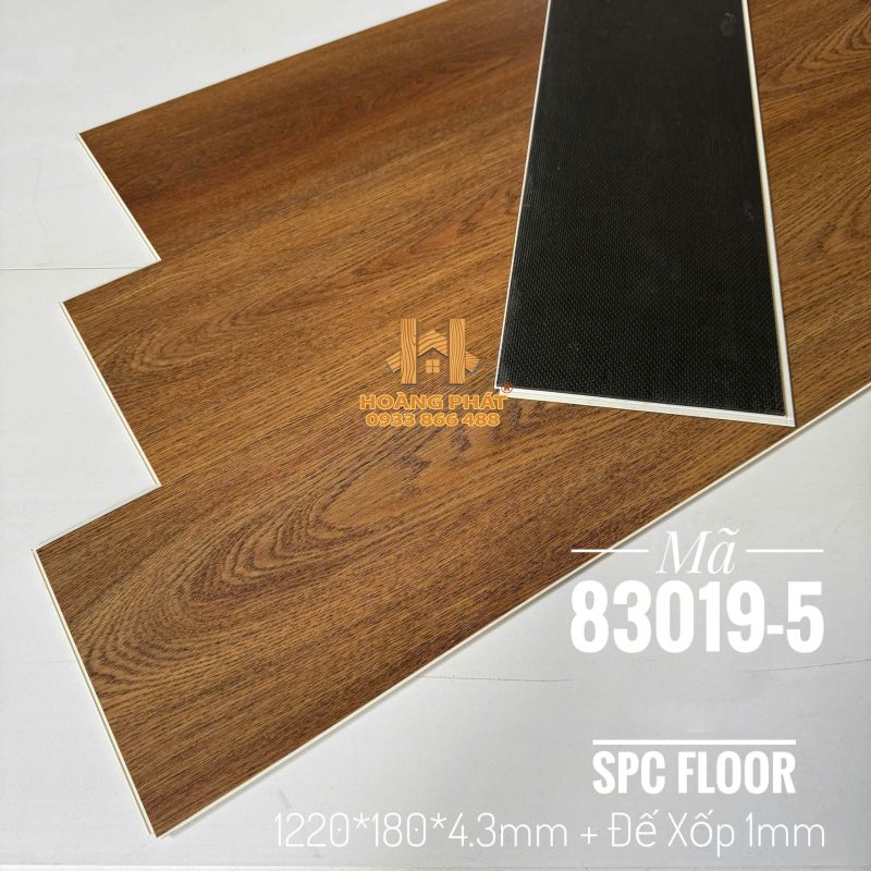 Sàn Nhựa Hèm Khóa Đế Cao Su 5.3mm 83019-5