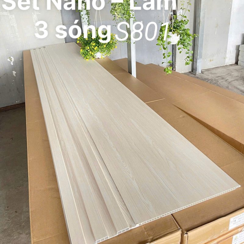Set Nano & Tấm Ốp Lam 3 Sóng Thấp S801