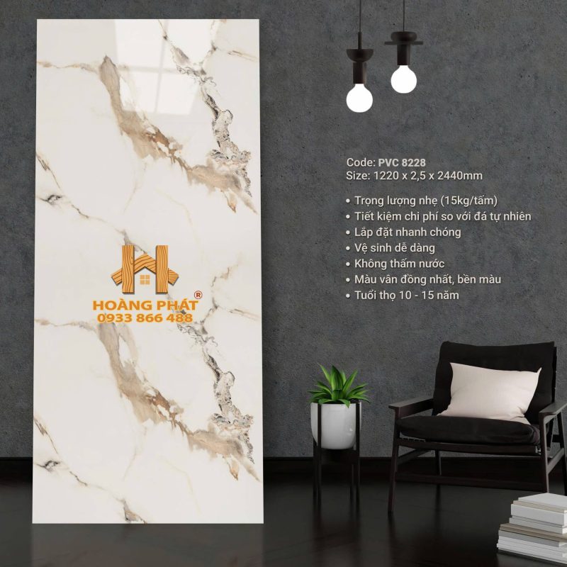 Tấm Ốp PVC Vân Đá Chất Lượng PVC 8228