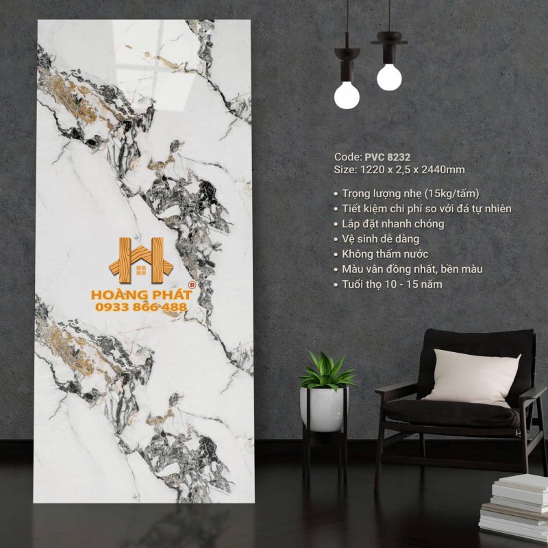 Tấm Ốp PVC Vân Đá Chất Lượng PVC 8232