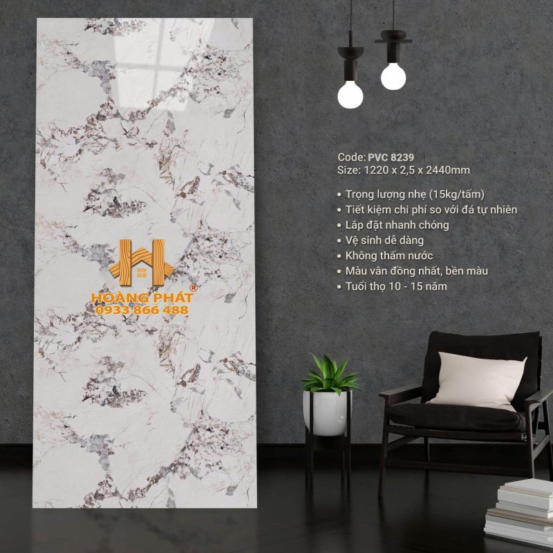 Tấm Ốp PVC Vân Đá Chất Lượng PVC 8239