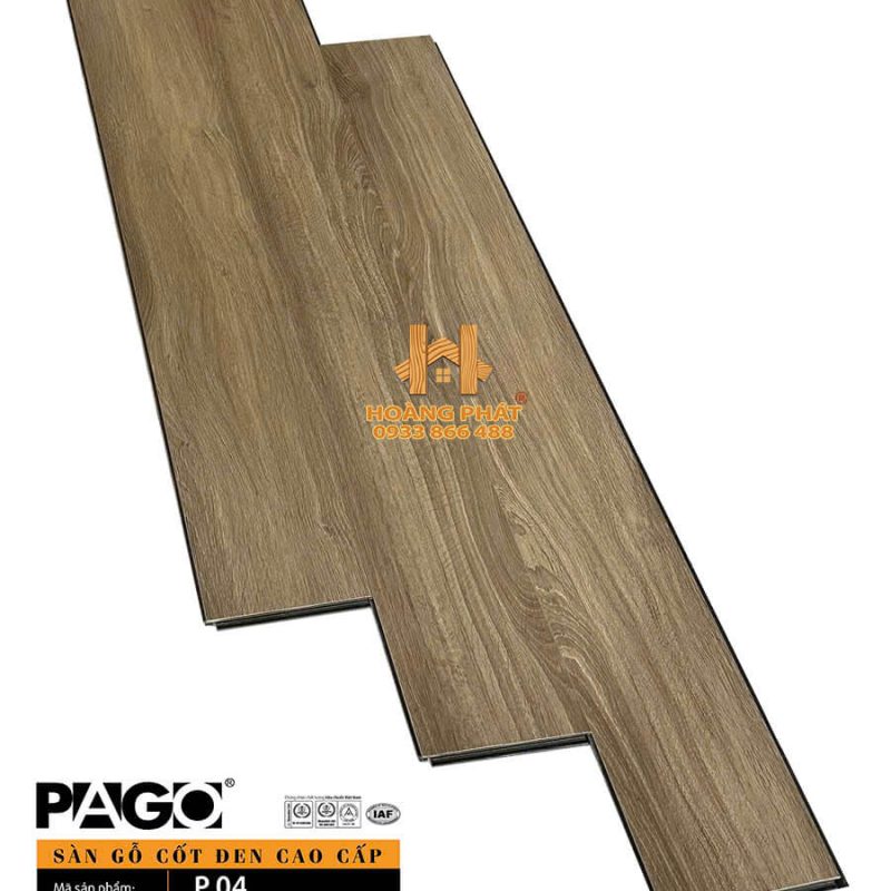Sàn Gỗ Pago Cốt Đen 12mm P04