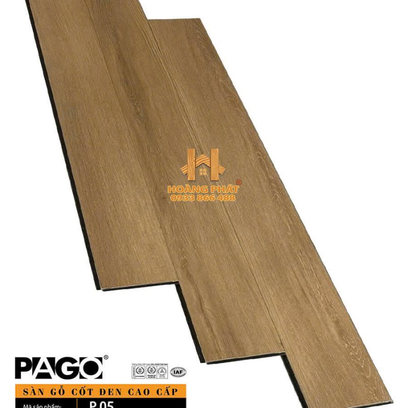 Sàn Gỗ Pago Cốt Đen 12mm P05