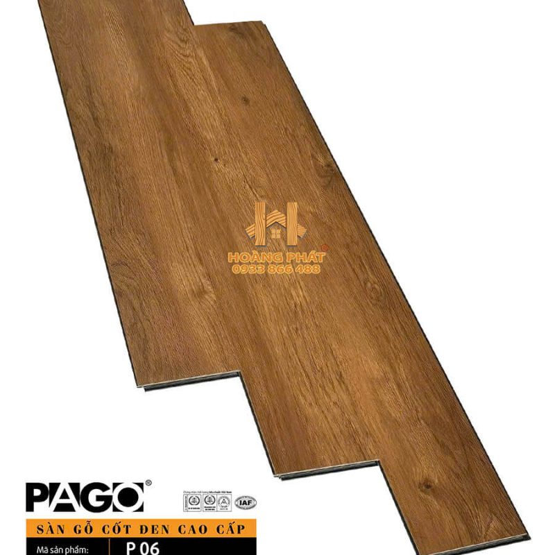 Sàn Gỗ Pago Cốt Đen 12mm P06