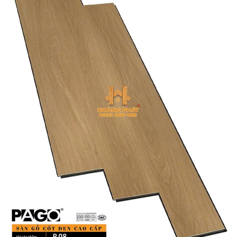 Sàn Gỗ Pago Cốt Đen 12mm P08