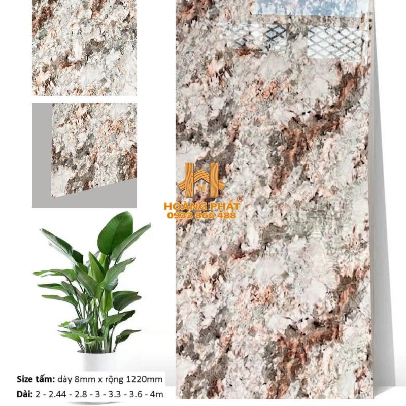 Tấm Ốp Than Tre Hoàng Phát Vân Đá HP792