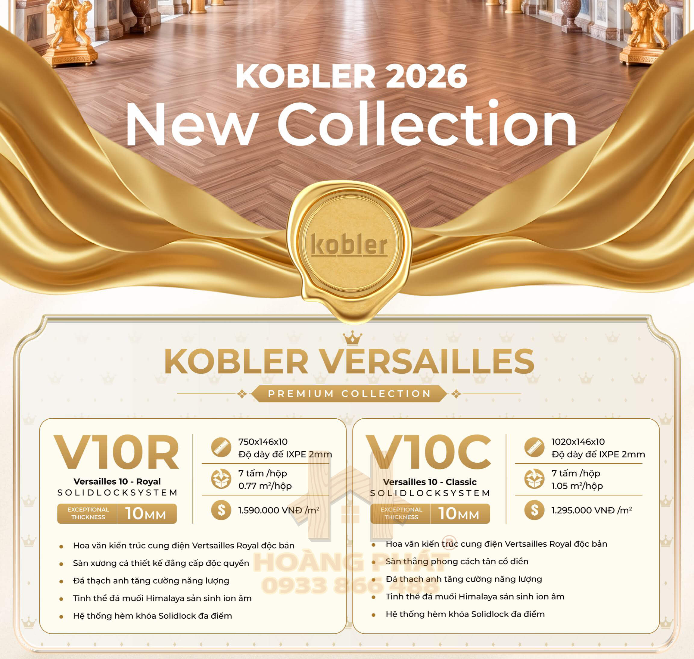 2 dòng sản phẩm mới của Kobler vừa ra mắt 2026 với độ dày 10mm + 2mm ixpe ấn tượng
