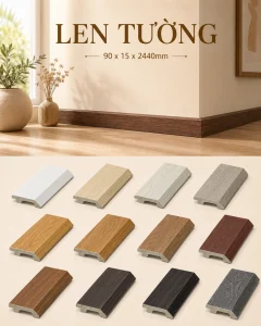 Len Chân Tường Cao 90mm