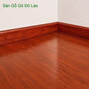 Len Chân Tường Gỗ Gõ Đỏ Lào Solid