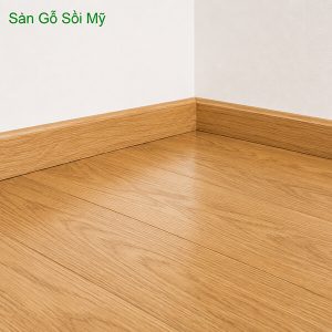 Len Chân Tường Gỗ Sồi Solid