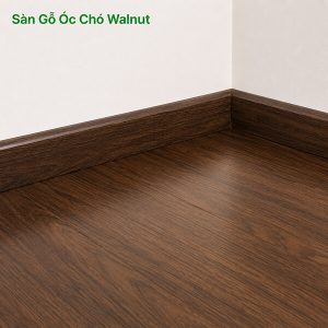 Len Chân Tường Gỗ Óc Chó (Walnut) Solid