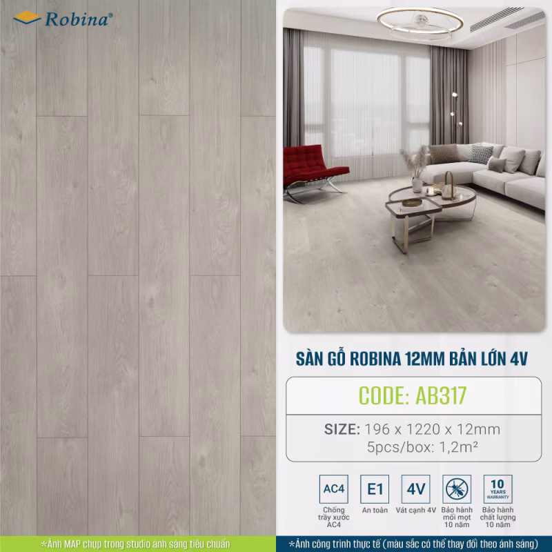 sàn gỗ roniba ab317
