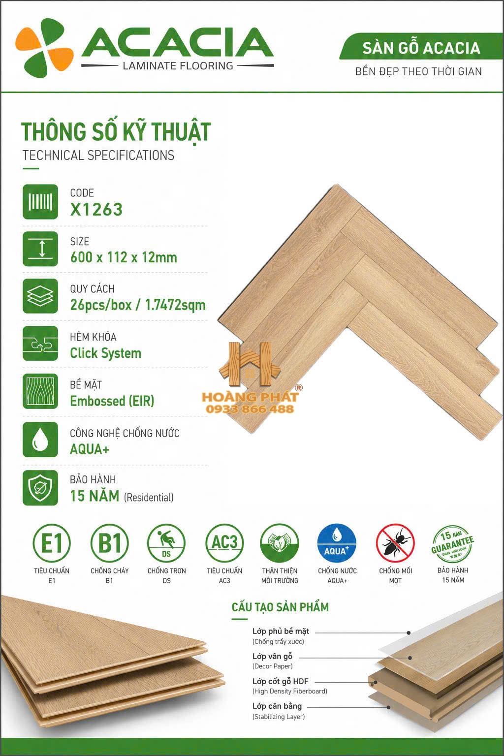 san-go-acacia-cot-den-12mm-xuong-ca-x1263 Sàn Gỗ Acacia 12mm Cốt Đen Xương Cá X1263