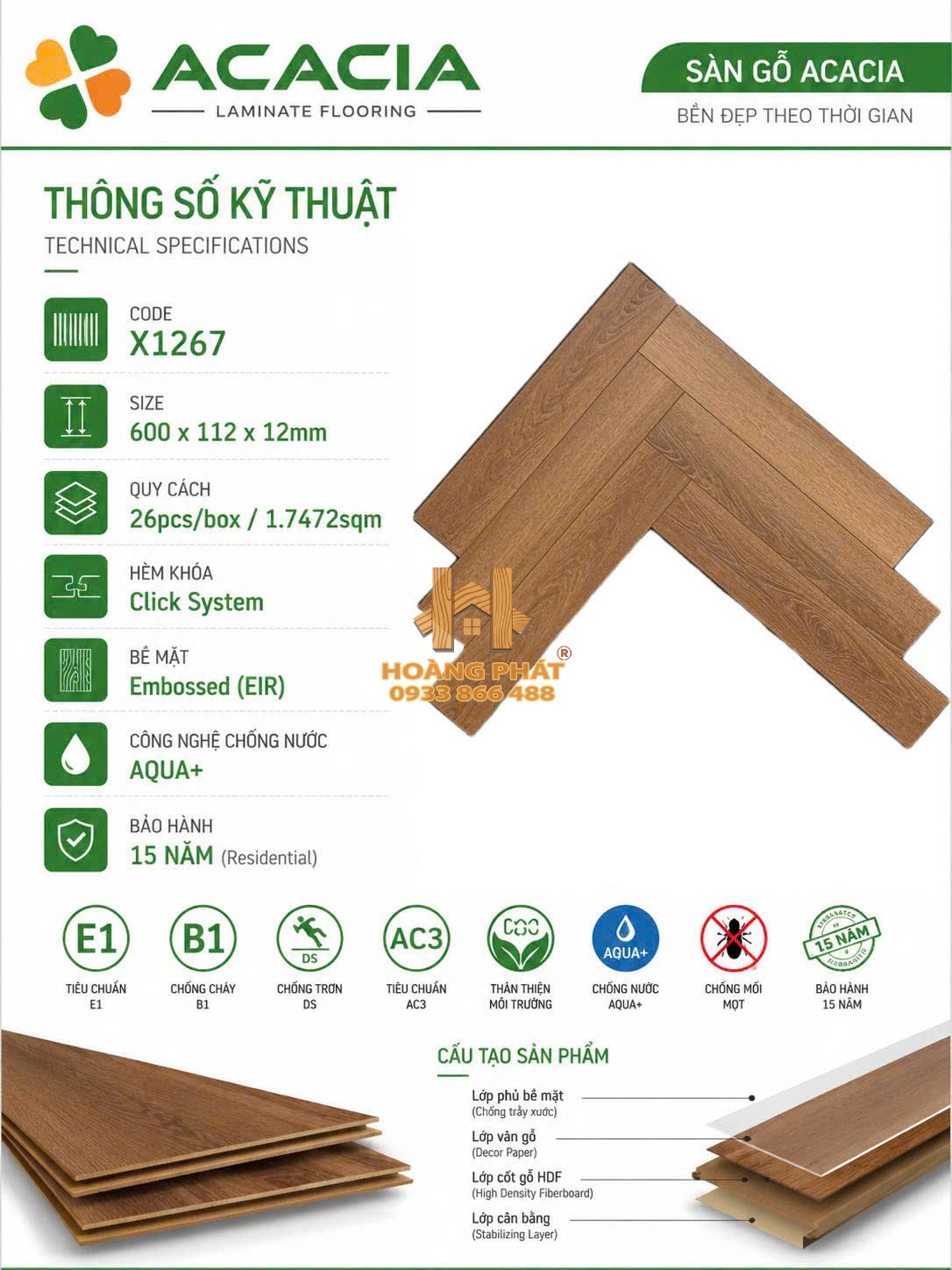 san-go-acacia-cot-den-12mm-xuong-ca-x1267 Sàn Gỗ Acacia 12mm Cốt Đen Xương Cá X1267