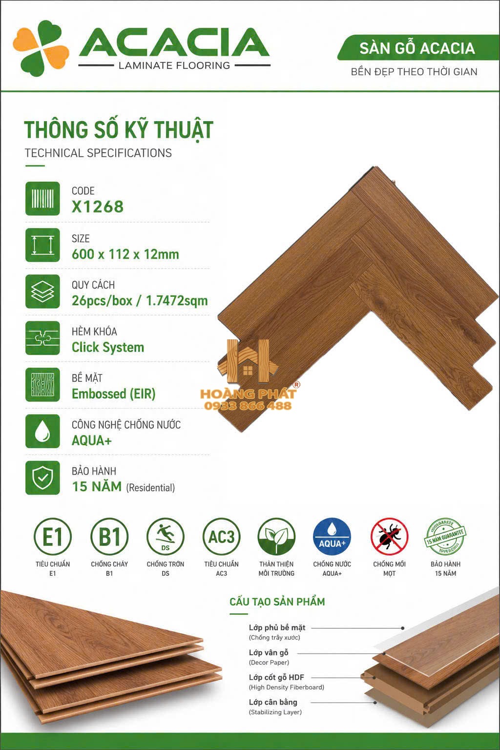 san-go-acacia-cot-den-12mm-xuong-ca-x1268 Sàn Gỗ Acacia 12mm Cốt Đen Xương Cá X1268