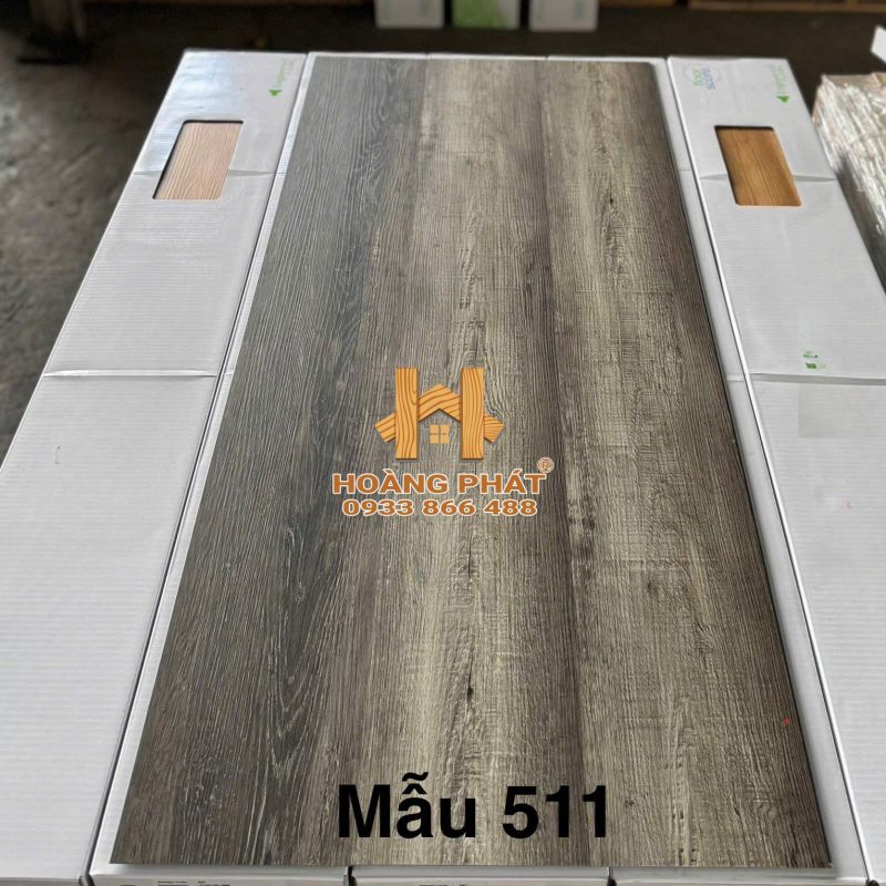 Sàn Nhựa Hèm Khóa Đế Cao Su 5mm Giá Tại Xưởng U511