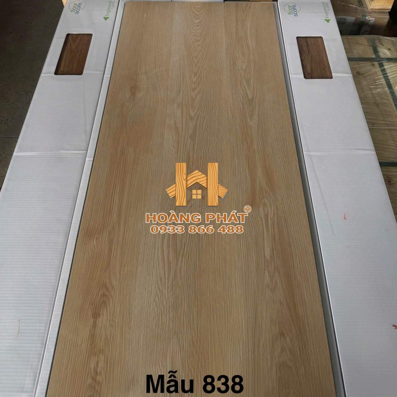 Sàn Nhựa Hèm Khóa Đế Cao Su 5mm Giá Tại Xưởng U838
