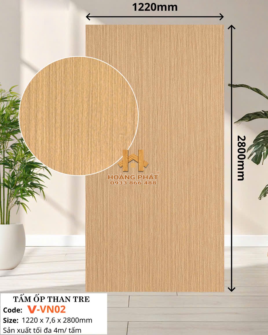 tam-op-than-tre-vvn02 Tấm Ốp Than Tre Vân Gỗ VVN02