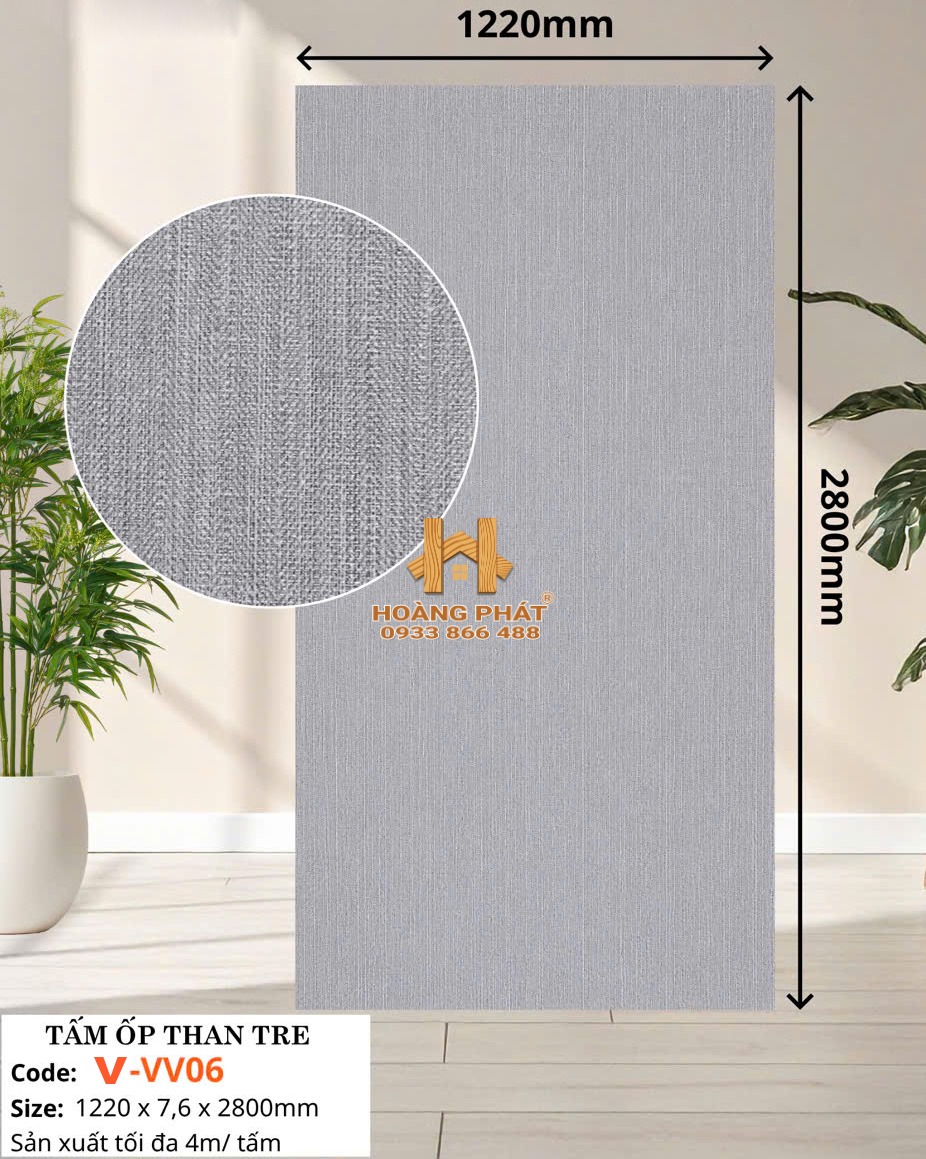 tam-op-than-tre-vvv06 Tấm Ốp Than Tre Vân Vải VVV06