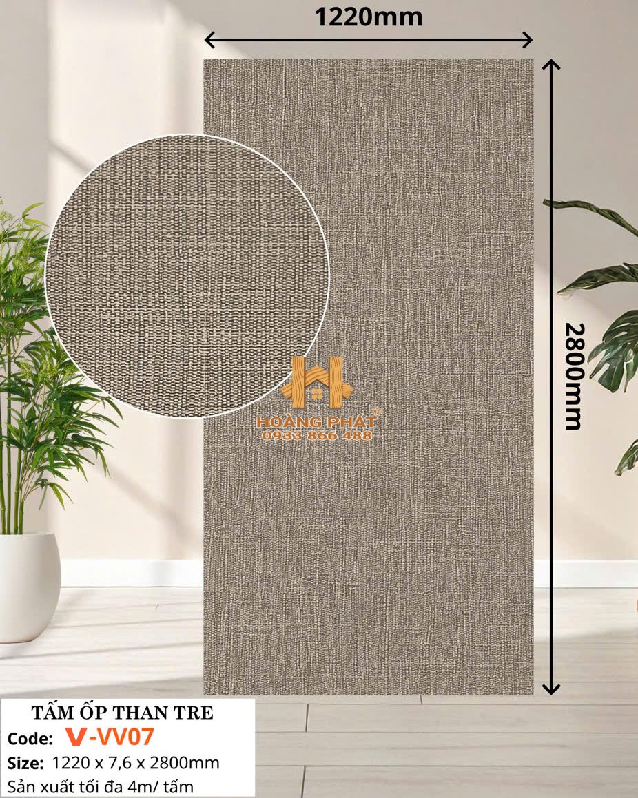 tam-op-than-tre-vvv07 Tấm Ốp Than Tre Vân Vải VVV07