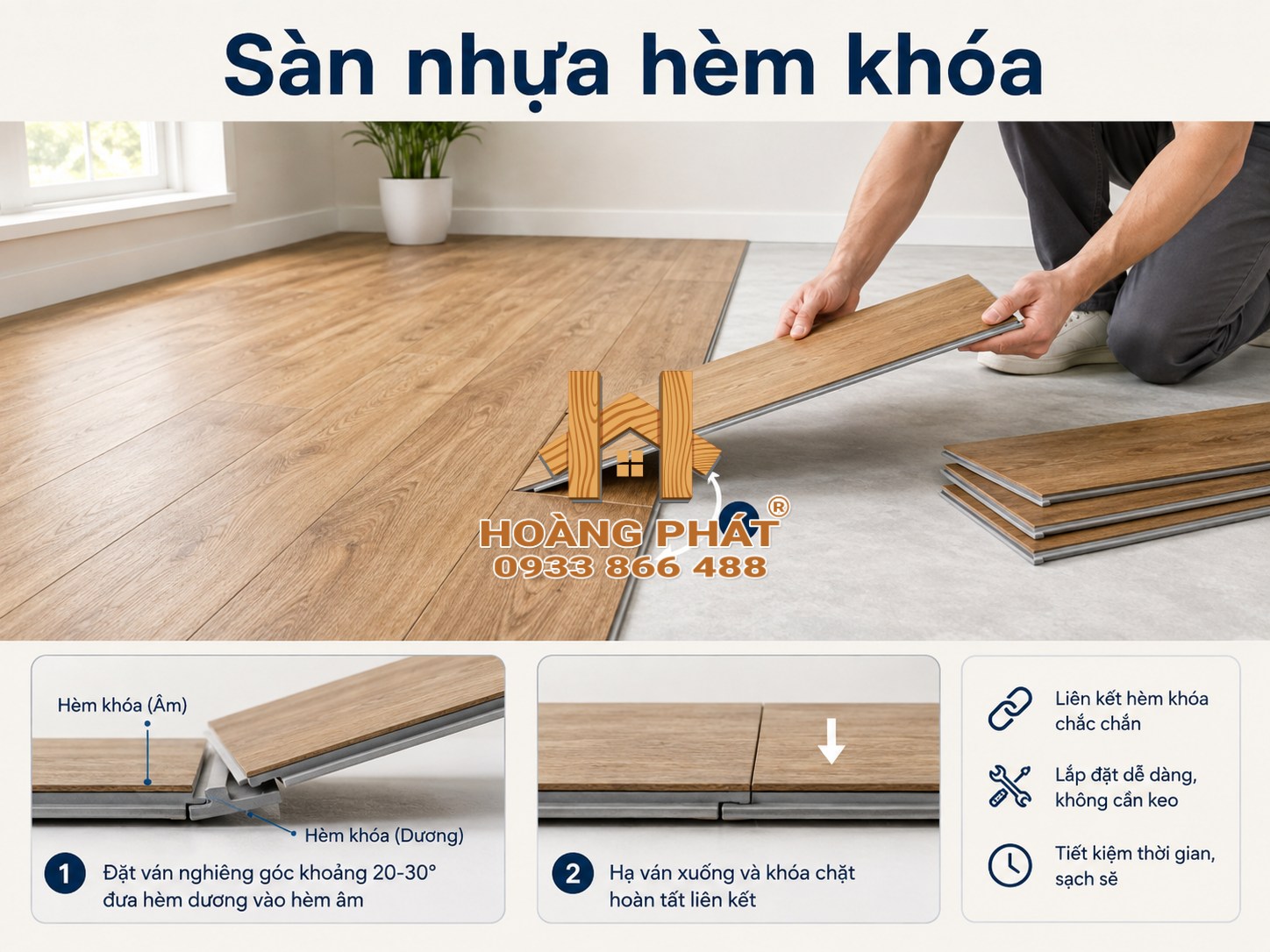 Ảnh minh họa sàn nhựa hèm khóa