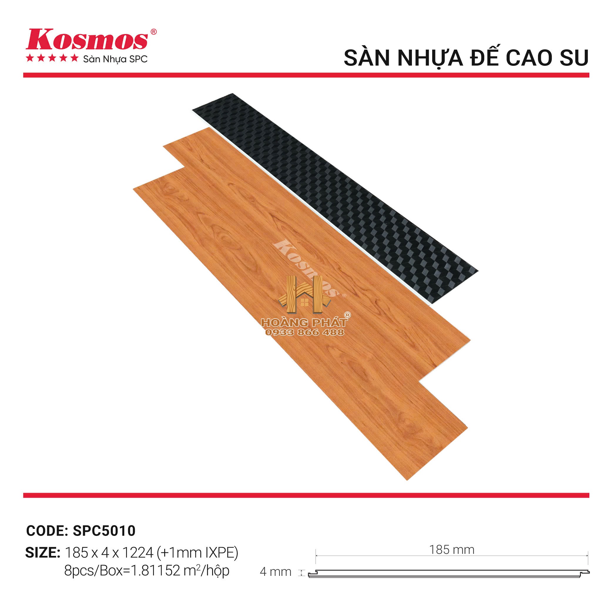 san-nhua-kosmos-de-cao-su-spc5010 Sàn Nhựa Hèm Khóa Kosmos 4mm Đế Cao Su SPC5010