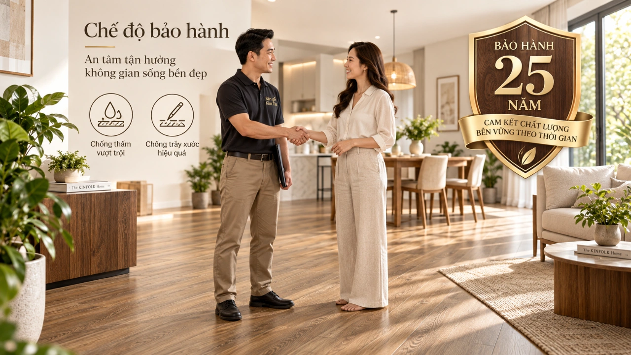Chế độ bảo hành sàn gỗ KES (Kim Tín)