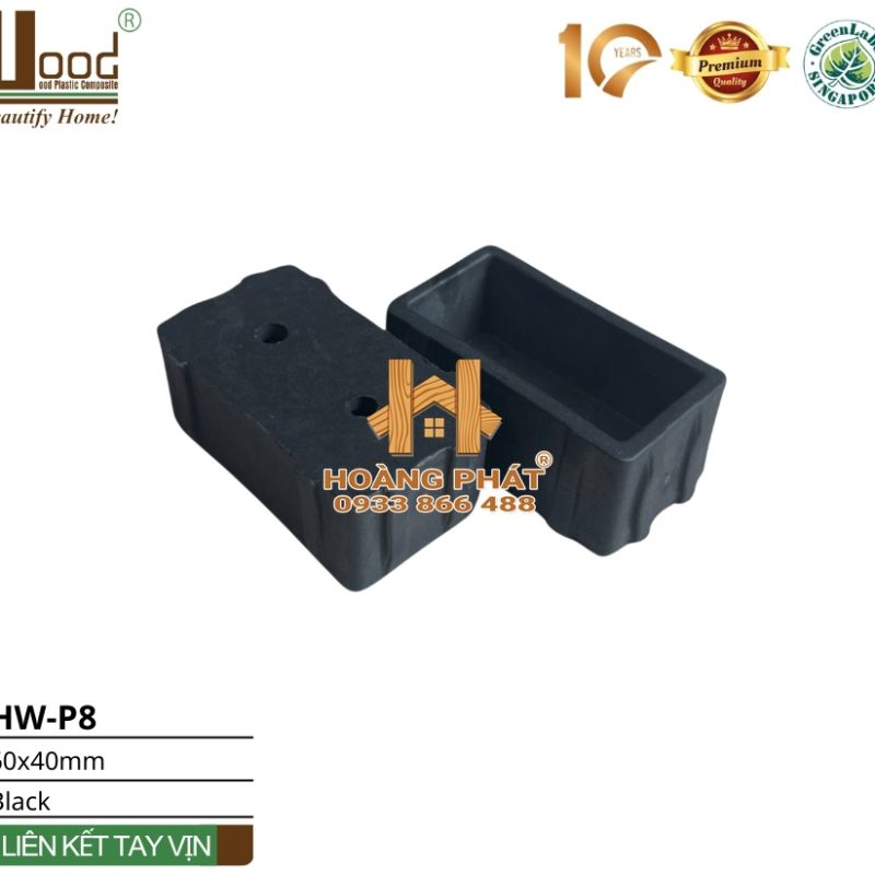 Chốt Liên Kết Tay Vịn Gỗ Nhựa Hwood HW-P8 – tổng hợp mẫu