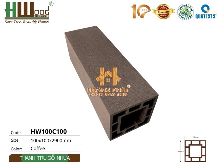 hp-hwood-hw100c100-mau-04-wm Thanh Trụ Gỗ Nhựa Ngoài Trời Hwood HW100C100 – ảnh mẫu 3