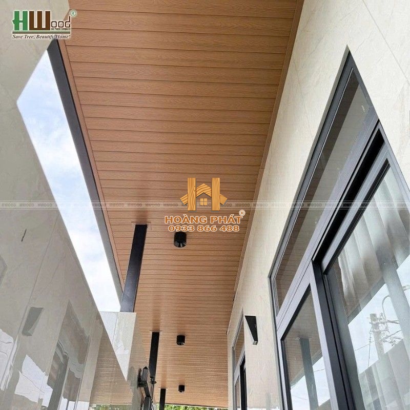 Ứng dụng thực tế tấm ốp ngoài trời Hwood HW123W16ASA