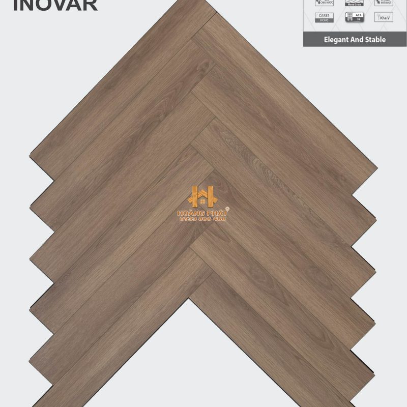 Sàn Gỗ Inovar Xương Cá 12mm Avallon Max Pro KBM4947