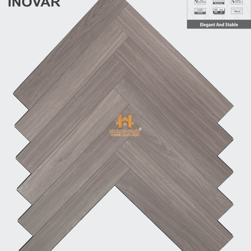 Sàn Gỗ Inovar Xương Cá 12mm Avallon Max Pro KBM7245