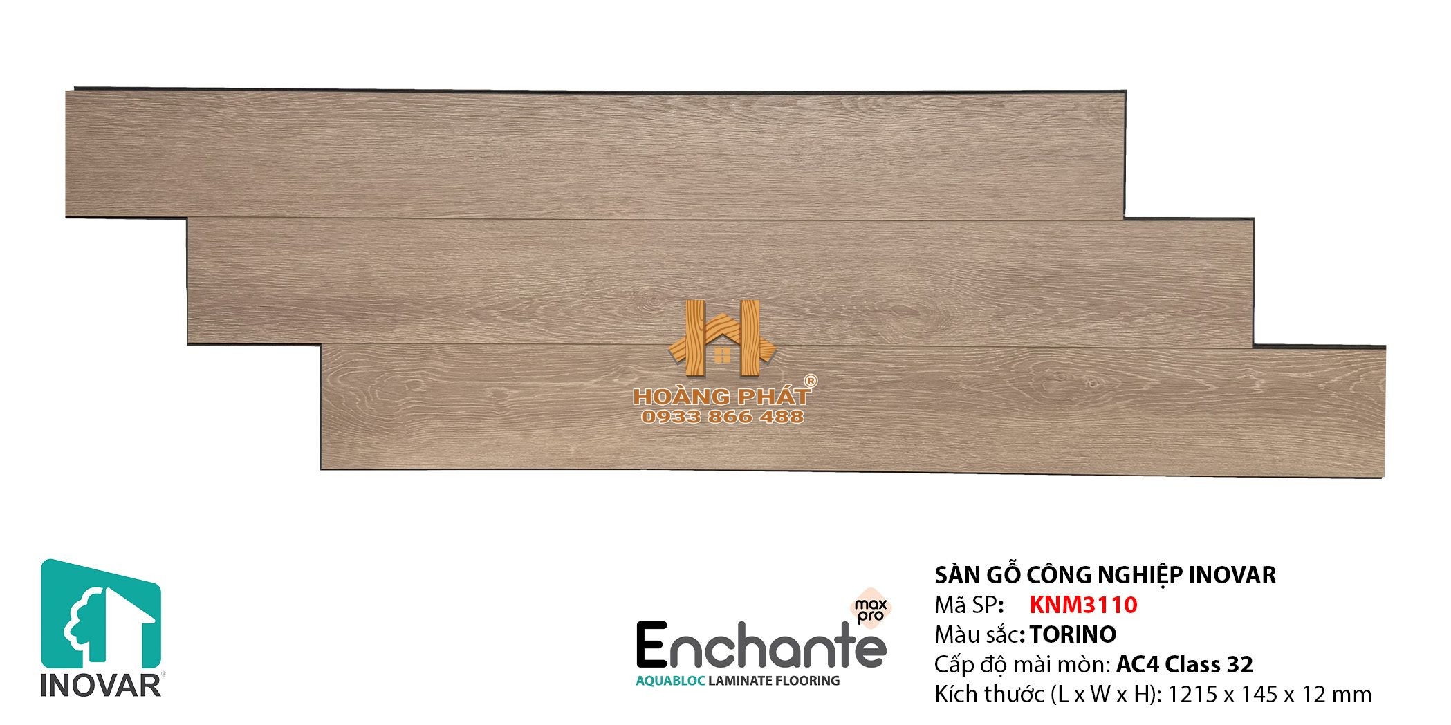 san-go-inovar-malaysia-knm3110 Sàn Gỗ Inovar 12mm Enchante Max Pro KNM3110