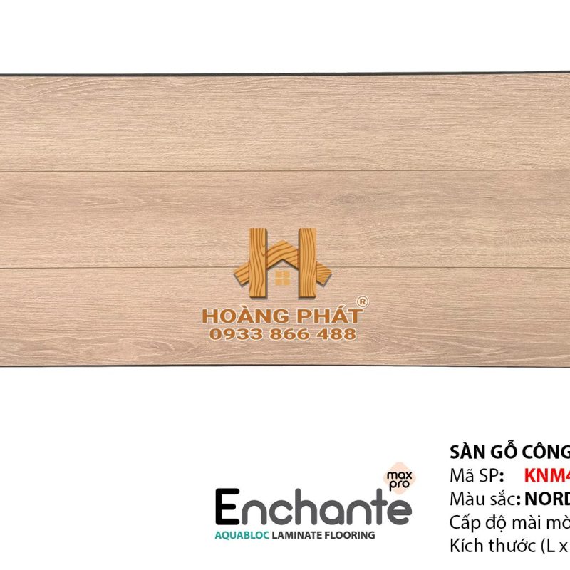 Sàn Gỗ Inovar 12mm Enchante Max Pro KNM4955