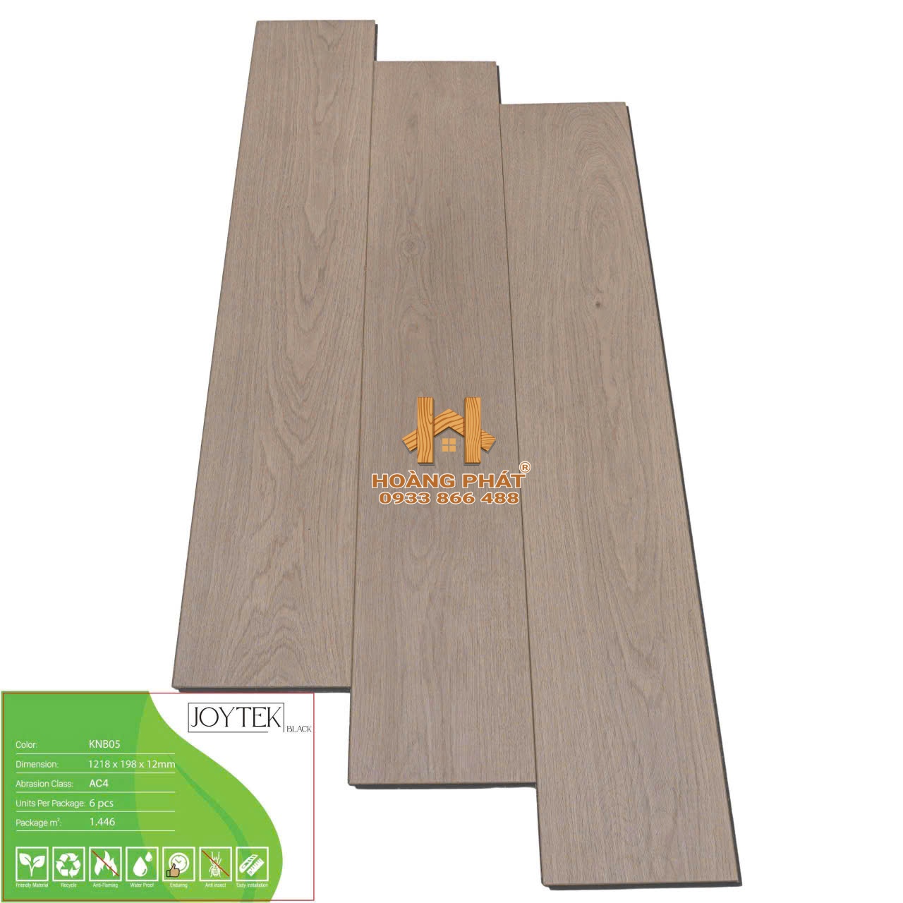 san-go-joytek-12mm-cot-den-knb05 Sàn Gỗ JoyTek 12mm Cốt Đen KNB05