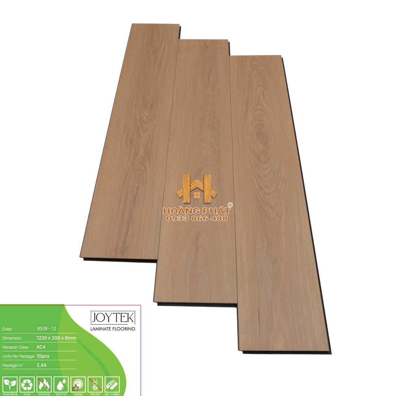 san-go-joytek-8mm-cot-xanh-8328-12 Sàn Gỗ JoyTek 8mm Cốt Xanh 8328-12