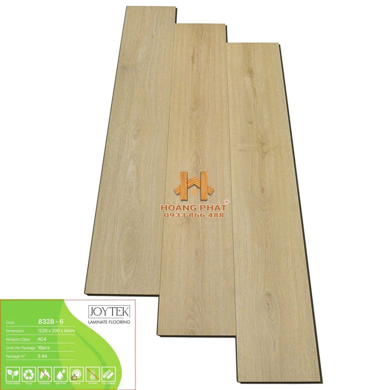 Sàn Gỗ JoyTek 8mm Cốt Xanh 8328-6