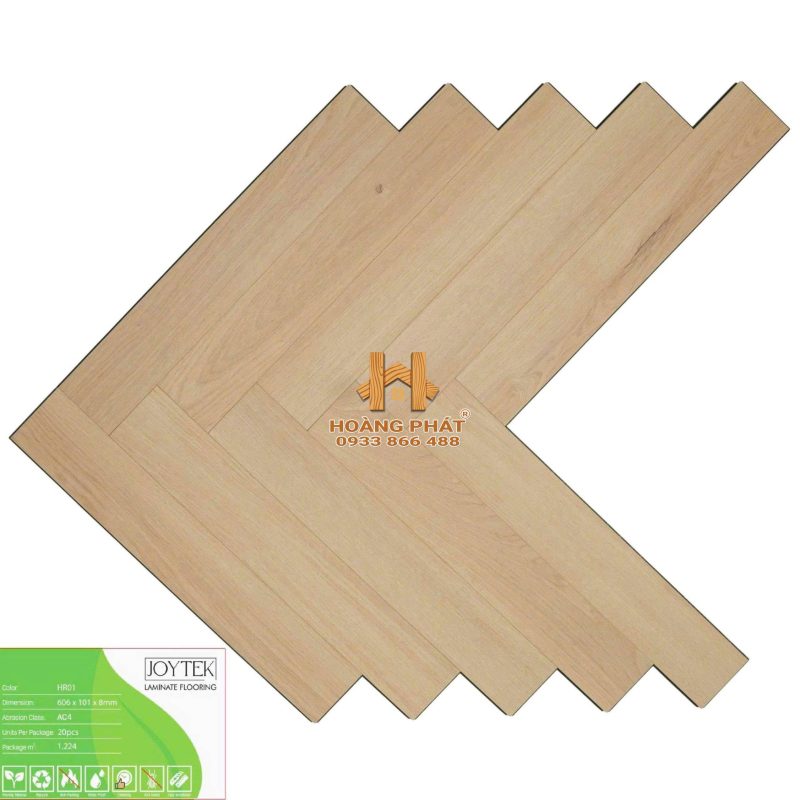 Sàn Gỗ JoyTek 8mm Cốt Xanh Xương Cá HR01