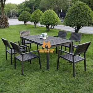 Bộ Bàn Ăn Ngoài Trời Composite HP943